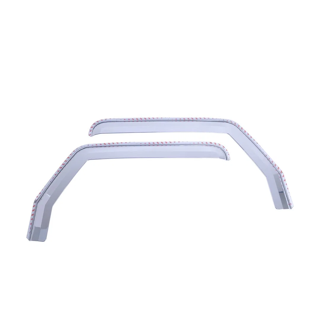 480220 – PUTCO Rainguard, Low Profile Tape-On Chrome Polycarbonate Set of 2